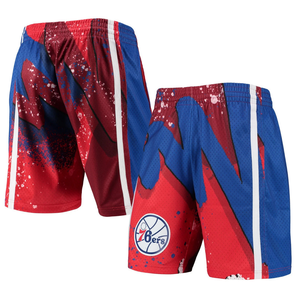 Mitchell & Ness NBA 76ers 1996 Hyper Hoops Swingman Shorts Red Scarlet Men’s S